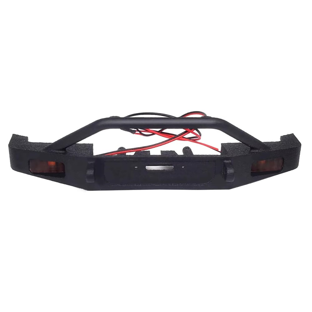 for Hpi Venture Artificial for Hilux Hynix Winch 1/18 Front Bumper with Light Brushed Version Special Winch Upgrade Accessories Rc Car Headlamps Lights(Bumper)
