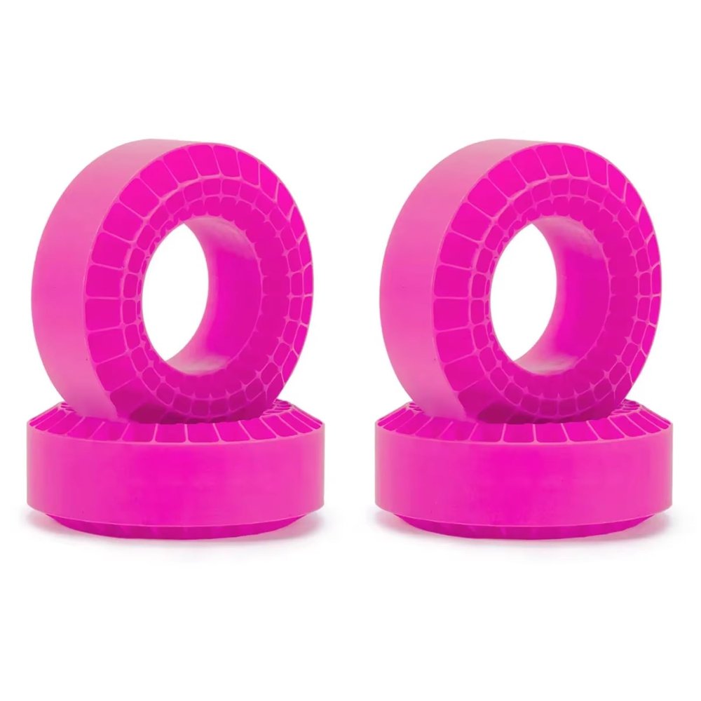 RC Car Accessories for TRX4 for SCX10 for Capra CMX VS4-10 1/10 Tire Silica Gel Insert Foam 108x42mm Fits 1.9 Inch Tires RC Crawler(Pink,4pcs)