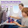 3 otters 32PCS Magnetic Building Blocks Portal Travel Set, STEM Magnet Cubes Construction Toys with Metal Box for Kids, Sensory Gifts for Toddler Boys & Girls Birthday view 2
