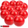 CZBRO 12PCS Bouncy Balls for Kids Toddlers, 7 Inch Sensory Balls Spiky Massage Stress Ball Bulk with Air Pump, Indoor Outdoor Sports Sensory Toys & Party Favors(Red) view 1
