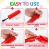 CZBRO 12PCS Bouncy Balls for Kids Toddlers, 7 Inch Sensory Balls Spiky Massage Stress Ball Bulk with Air Pump, Indoor Outdoor Sports Sensory Toys & Party Favors(Red) view 3