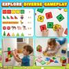 3 Otters 42PCS Magnetic Tiles Toys with Farm Animals, Magnetic Building Blocks Educational STEM Toys for Birthday Party Gifts Kids Toddlers Preschool Classroom view 3