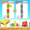 3 Otters 42PCS Magnetic Tiles Toys with Farm Animals, Magnetic Building Blocks Educational STEM Toys for Birthday Party Gifts Kids Toddlers Preschool Classroom view 4