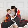 jejeloiu Red Race Car Sherpa Blanket Plush Fuzzy Baby 30"x40" Kids Speed Sports Car for Bed Couch Chair Living Room Extreme Sports Racing Flame Fast and Furious Fleece Throw Blanket Room Decor view 3