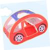 ifundom Red Mesh Car Game Tent Foldable Indoor Castle for Durable Play Tent with Spacious Design for Ages Easy Setup Cleaning for Imaginative Play view 2