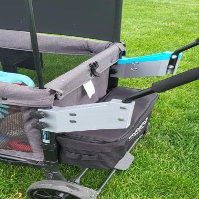 1 Pair Stroller Handle Extender for Wonderfold Wagon - W4 Handlebar Extension, Easy Push Without Kick, Allows Store Folding Chairs On Handle Top