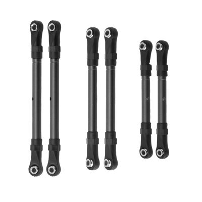 6X RC Link Rods for Steering, for Slash Hoss 4x4 1:10, Black