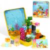 49PCS Mini Magnetic Blocks Ocean Theme  Sea Life STEM Building Cubes, Educational Magnet Toy with Iron Box, Creative & Safe Travel Gift for Kids Ages 38, Boys & Girls view 1