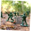 HANABASS 8pcs Military Protective Net Wire Guardian Accessories for DIY Building Blocks Model Playset Army Scene Props for Plastic Soldiers Safety Guardrail Toy view 4