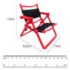 1:6 Miniature Dining Chair, Furniture Piece for 12'' Male Figures, red view 2