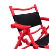 1:6 Miniature Dining Chair, Furniture Piece for 12'' Male Figures, red view 3