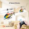 4DRC M5 RC Helicopter for Kids 3-12 and Beginners, Remote Control Helicopter with Altitude Hold, 2 Batteries with 30Mins FlightWhole Alloy Toy for Boys Girls Indoor Gift view 3