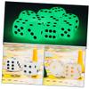 BRIGHTFUFU 20pcs Glowing Polyhedral Dices Small Dices Glitter Luminous Dice Game Props for Indoor Outdoor Events view 4
