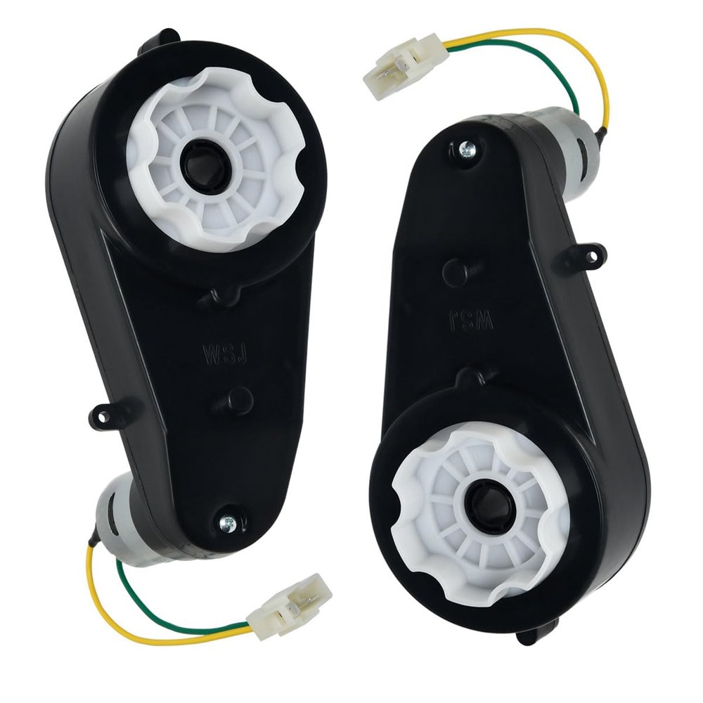 2 Pcs 12VRS550 40000RPM Gearbox with High Torque 12V DC Motor for Kids Ride on Car SUV and Motorcycles, Electric Motor with Gear Box High Speed Drive Engine Match Children's Ride on Toys Accessories