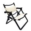 1:6 Miniature Dining Chair, Furniture Piece for 12'' Male Figures, Black view 1