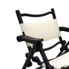 1:6 Miniature Dining Chair, Furniture Piece for 12'' Male Figures, Black view 3