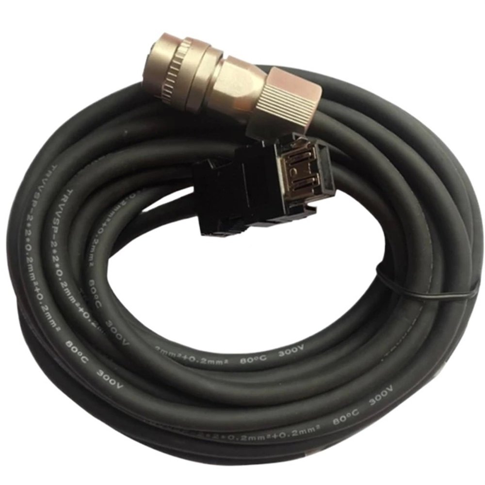 Cable Encoder MR-J3ENSCBL Power MR-PWCNS4 Brake MR-BKCNS1 MR-J3 Cord for J3 J4 JE HC-SP Servo Motor 1-2KW(Encoder MR-J3ENSCBL,2m)