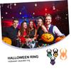 Garneck 60 Pcs Halloween Finger Ring Spider Bat Jewelry for Non Party Props for Dress Up Pretend Play and Indoor Outdoor Fun view 2