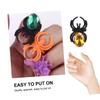 Garneck 60 Pcs Halloween Finger Ring Spider Bat Jewelry for Non Party Props for Dress Up Pretend Play and Indoor Outdoor Fun view 3