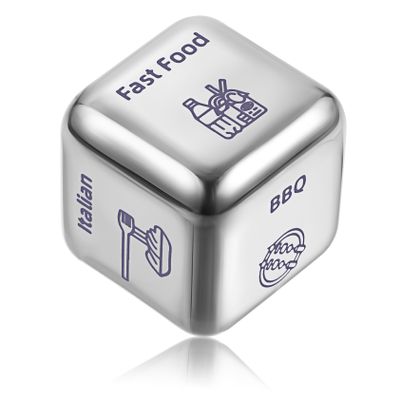 Abaodam Food Meal Decision Dice Portable Food Decider for Easy Dinner Choices for Parties Dates Travel Family Gatherings and Giving