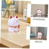 Abaodam Cat Money Bank Creative Maneki Neko Fortune Cat Coin Jar for Inspiring Saving Habits Traditional Japanese Design Adorable Piggy Bank for Wealth and Happiness view 3