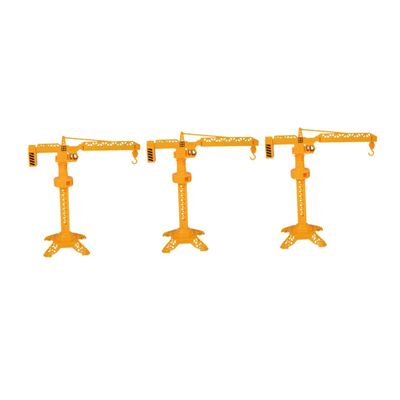 PRETYZOOM 3pcs Slewing Crane Rotatable Plastic Construction Models for Assembled Educational Play for Developing Interest and Intelligence for Parent Interaction