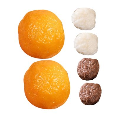 BESPORTBLE 6pcs Realistic Artificial Beef Meatball Props for Kitchen Play Food Lifelike Display Models for Food Photography Hotpot Party Decoration Simulated Meat for Enhanced Visual Appeal
