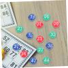 Kisangel 49pcs Bingo Balls Raffle Numbers for Party Activities Compact Game Props for Fun Holiday Celebrations for Easy Handling view 2