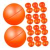 Parliky 20pcs Raffle Drawing Balls Hollow Plastic Spheres for Bingo Prize Draws and Party Games Bright Orange Color for Group Activities and Family Fun view 1