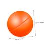Parliky 20pcs Raffle Drawing Balls Hollow Plastic Spheres for Bingo Prize Draws and Party Games Bright Orange Color for Group Activities and Family Fun view 2