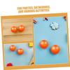 Parliky 20pcs Raffle Drawing Balls Hollow Plastic Spheres for Bingo Prize Draws and Party Games Bright Orange Color for Group Activities and Family Fun view 3