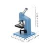 Abaodam 2pcs Microscope Doll House Mini Laboratory Tool Dollhouse Accessories Dollhouse Experimental Tools Dollhouse Research Tools Experiment Scene Microscopic Lens Plastic Sky-Blue view 2