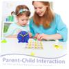 UPKOCH 1 Set Clock Recognition Interactive Teaching Clock for Classroom Home Learning Engaging Learning Stamps Model for Concepts view 3