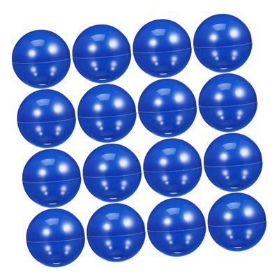 Parliky 20pcs Blue Pong Balls Empty Sphere Containers Hollow Capsules Plastic Raffle Balls for Family Gatherings