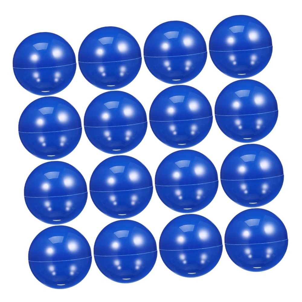 Parliky 20pcs Blue Pong Balls Empty Sphere Containers Hollow Capsules Plastic Raffle Balls for Family Gatherings