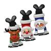 JECOMPRIS 3Pcs Christmas Windup Funny Clockwork Reindeer and Snowman for Holiday Fun Compact for and Desktop Xmas Party Accessories view 1