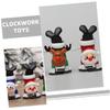 JECOMPRIS 3Pcs Christmas Windup Funny Clockwork Reindeer and Snowman for Holiday Fun Compact for and Desktop Xmas Party Accessories view 2
