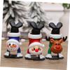 JECOMPRIS 3Pcs Christmas Windup Funny Clockwork Reindeer and Snowman for Holiday Fun Compact for and Desktop Xmas Party Accessories view 3