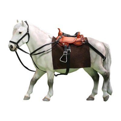 1/12 Scale Realistic Horse Figurines for Action Figures, Ideal Diorama Addition, White