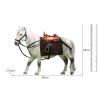 1/12 Scale Realistic Horse Figurines for Action Figures, Ideal Diorama Addition, White view 2