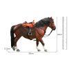 1/12 Scale Realistic Horse Figurines for Action Figures, Ideal Diorama Addition, Brown view 2