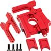 Aluminum Motor Mount Set for Arrma 6S - Sliding Motor Mount & Center Diff Mount Plate - Fits Kraton 6S/Outcast 6S/Typhon 6S/Talion/Mojave/Felony Upgrade Parts(Red) view 2
