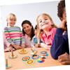 HONMEET 2sets Wooden Tops Cardboard Hand Toys for Boys and Girls Spinning Gyroscope Toy Fidget Gyroscope view 2