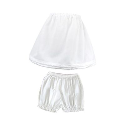 Girls Short Petticoat Set Fishbone Support White Underwear for Wedding Party Favors Cosplay