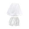 Girls Short Petticoat Set Fishbone Support White Underwear for Wedding Party Favors Cosplay view 1