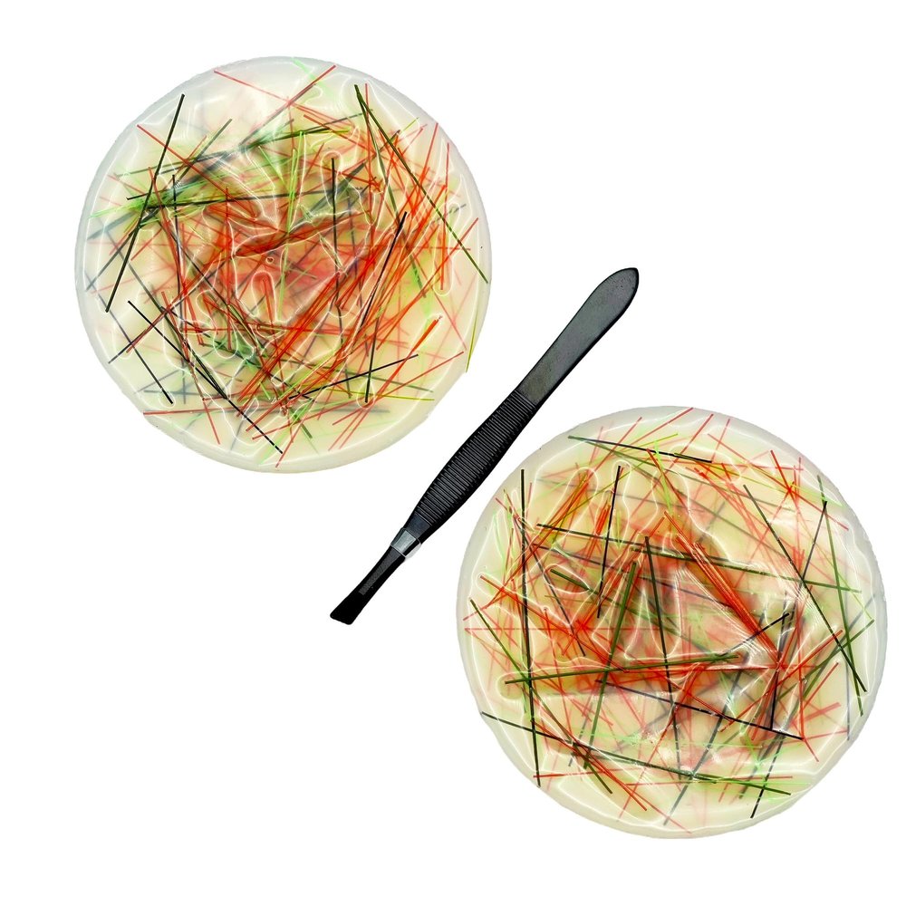 2 Pack Skin Picking Fidget Toys with Tweezers for Trichotillomania Silicone Picking Pad Skin Picky Pad for Hair Pulling Pimple Popping Fidget Toy