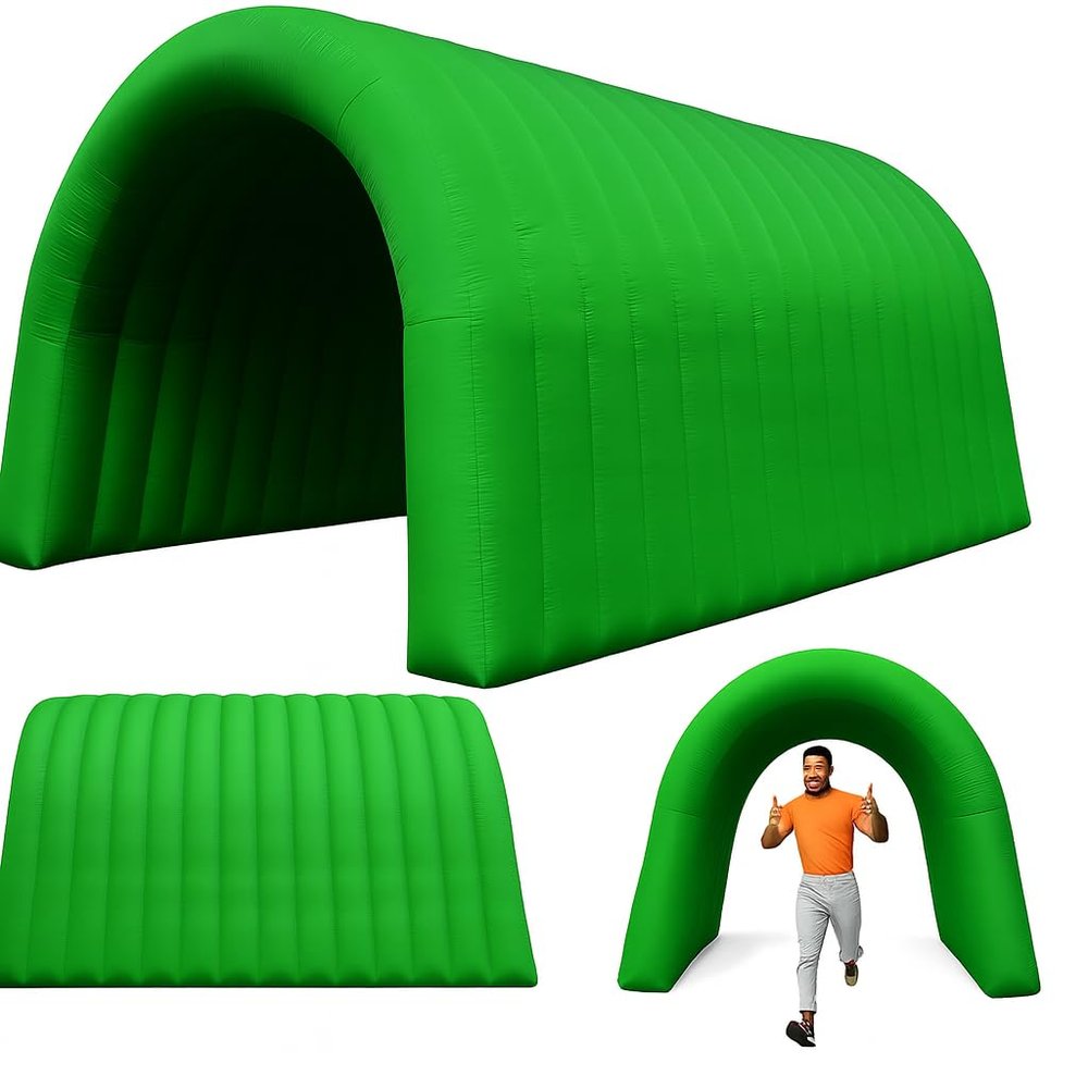 16.5x10x10FT Quick Setup Inflatable Tunnel Arch - for Sports Games, Trade Shows & Promotions (Blower Included)