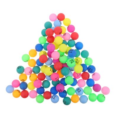 Abaodam 100pcs Interactive Bingo Balls Bingo Balls Party Raffle Toys Game Supplies Decorations Accessories