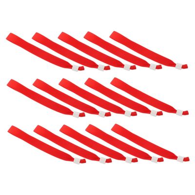 Abaodam 15pcs Entry Wristband: Colored Party Wrist Straps for Events Music Enthusiasts Festival Bracelets for Concerts Sports and Outdoor Activities Red