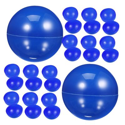 ULDIGI 20pcs Hollow Plastic Gaming Balls for Fun Party Activities Color Sorting Games Blue for Gatherings and Events